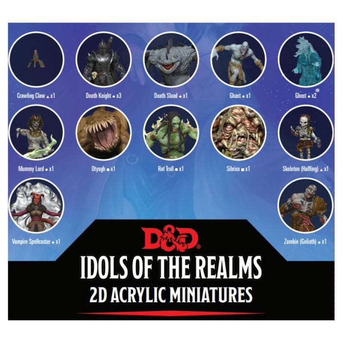 WizKids D&D Idols of the Realms: Boneyard: 2D Set 1 - Lost City Toys