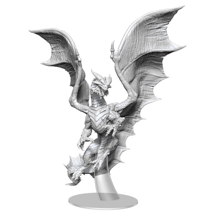 WizKids D&D: Nolzur's Marvelous Miniatures: Adult Copper Dragon (Unpainted) - Lost City Toys