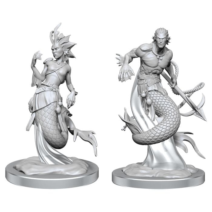 WizKids D&D: Nolzur's Marvelous Miniatures: Merfolk Wave 20 (Unpainted) - Lost City Toys