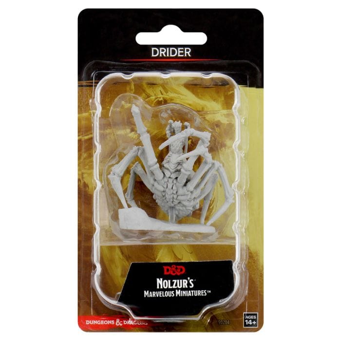 WizKids D&D: Nolzur's Marvelous Minis: Drider W12.5 (Unpainted) - Lost City Toys