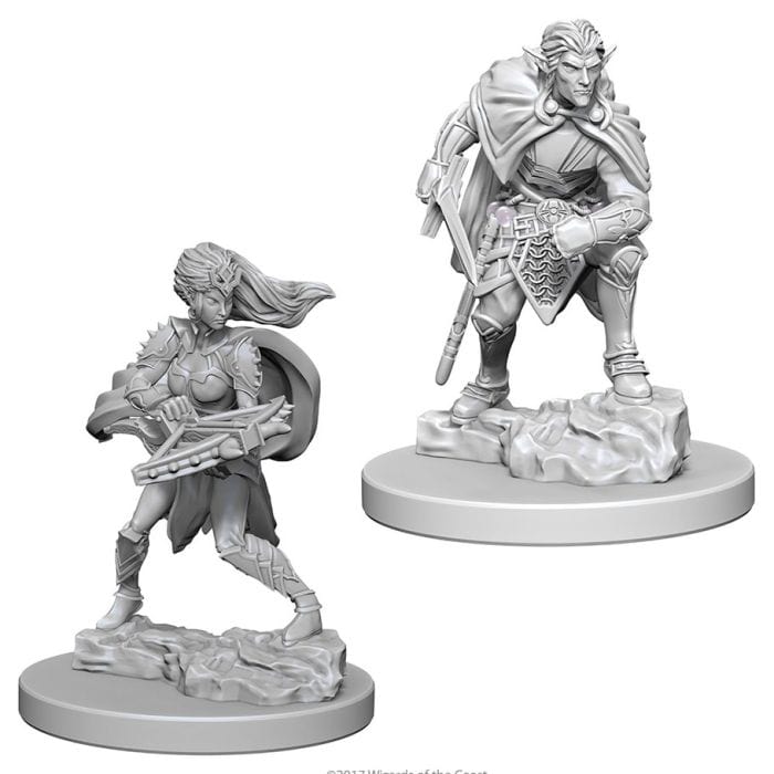 WizKids D&D: Nolzur's Marvelous Minis: Drow W4 (Unpainted) - Lost City Toys