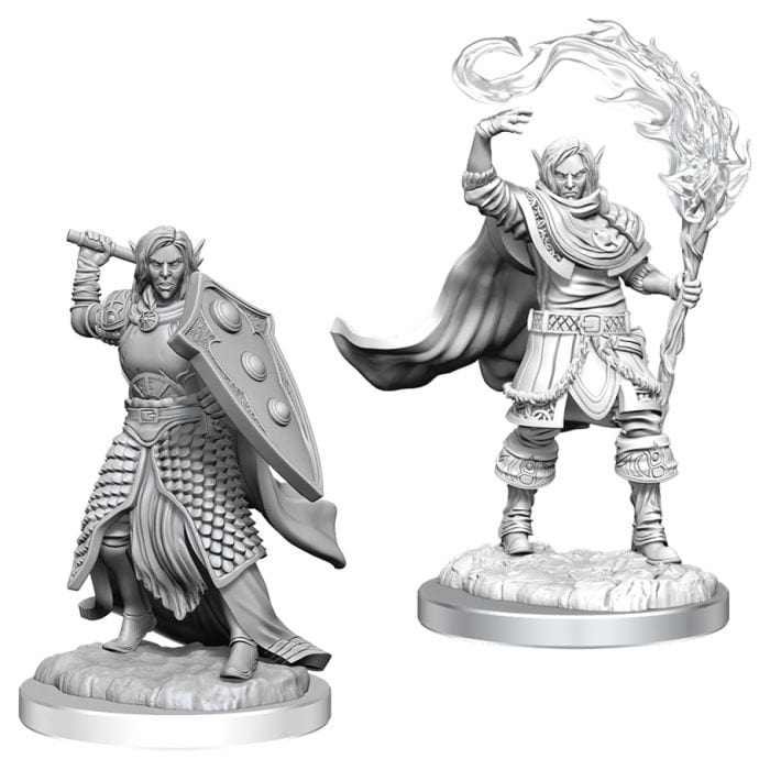 WizKids D&D: Nolzur's Marvelous Minis: Elf Cleric Male Wave 16 (Unpainted) - Lost City Toys