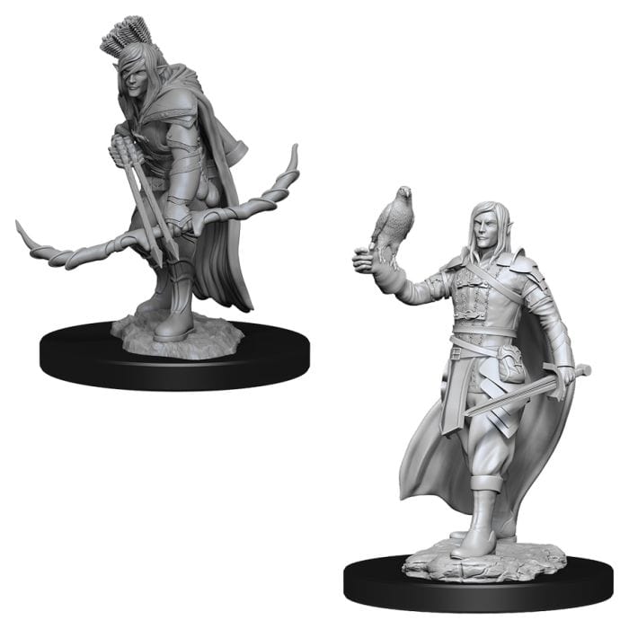 WizKids D&D: Nolzur's Marvelous Minis: Elf Ranger Male W13 (Unpainted) - Lost City Toys