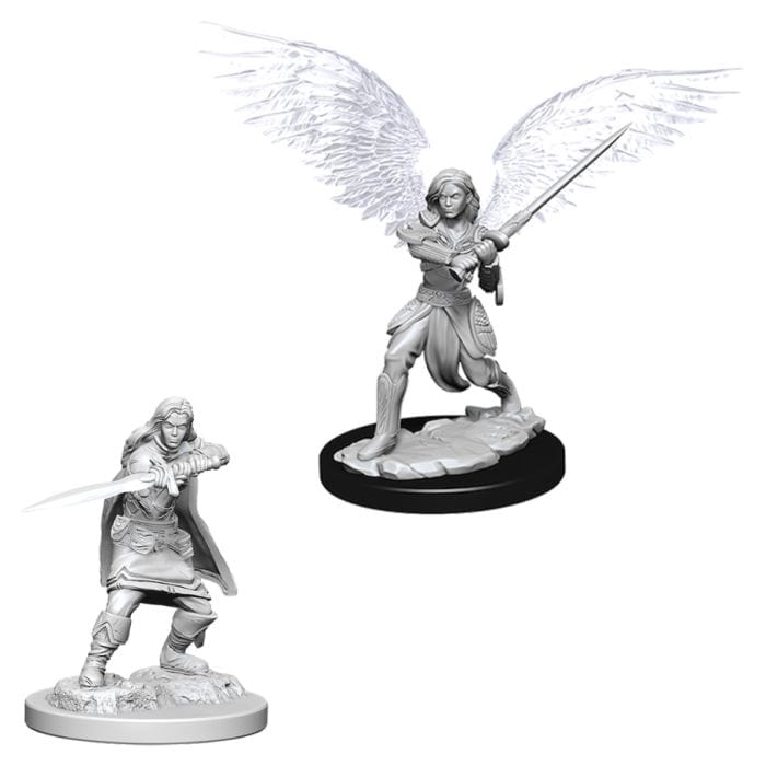 WizKids D&D: Nolzur's Marvelous Minis: Female Aasimar Fighter W6 (Unpainted) - Lost City Toys