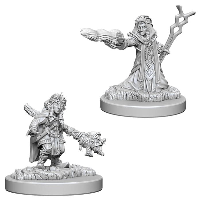 WizKids D&D: Nolzur's Marvelous Minis: Female Gnome Wizard W6 (Unpainted) - Lost City Toys