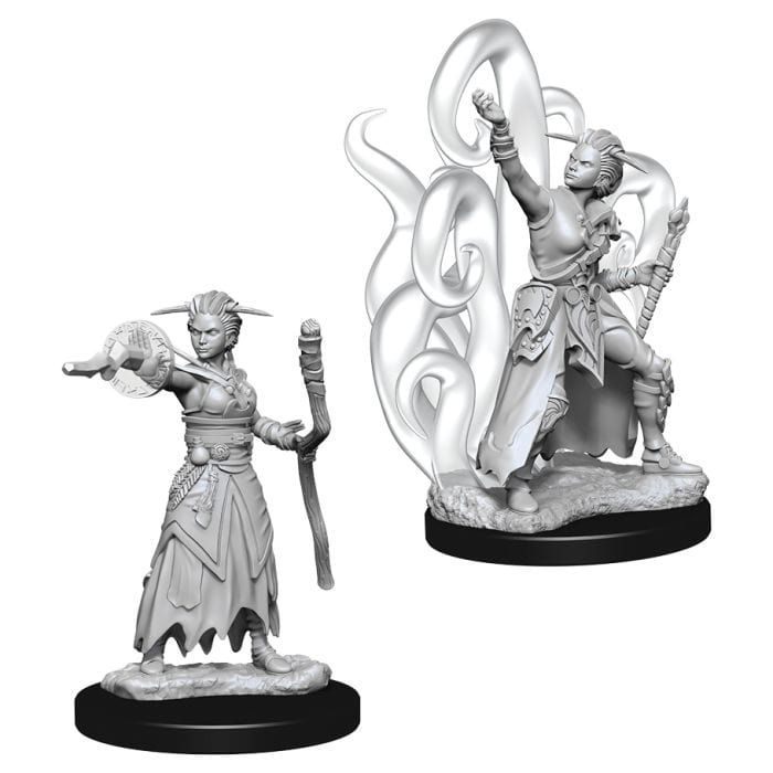 WizKids D&D: Nolzur's Marvelous Minis: Female Human Warlock W10 (Unpainted) - Lost City Toys