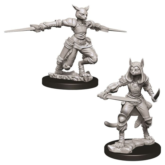 WizKids D&D: Nolzur's Marvelous Minis: Female Tabaxi Rogue W9 (Unpainted) - Lost City Toys