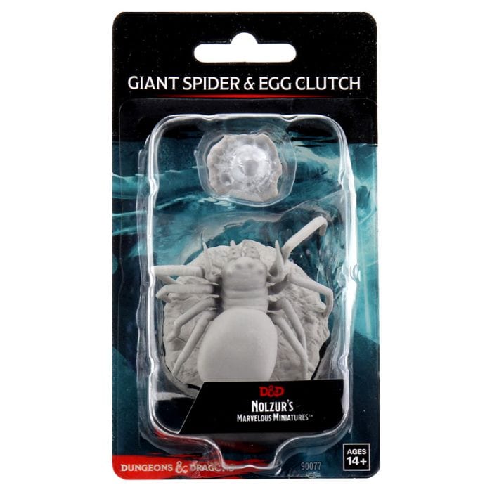 WizKids D&D: Nolzur's Marvelous Minis: Giant Spider & Egg Clutch W12 (Unpainted) - Lost City Toys