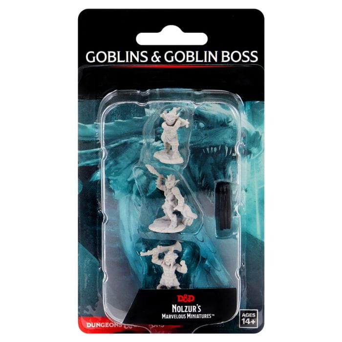 WizKids D&D: Nolzur's Marvelous Minis: Goblins & Goblin Boss W12 (Unpainted) - Lost City Toys