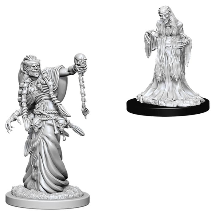 WizKids D&D: Nolzur's Marvelous Minis: Green Hag & Night Hag W6 (Unpainted) - Lost City Toys