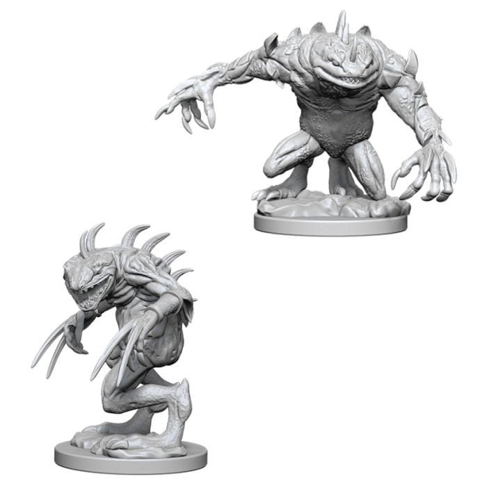 WizKids D&D: Nolzur's Marvelous Minis: Grey Slaad & Death Slaad W5 (Unpainted) - Lost City Toys