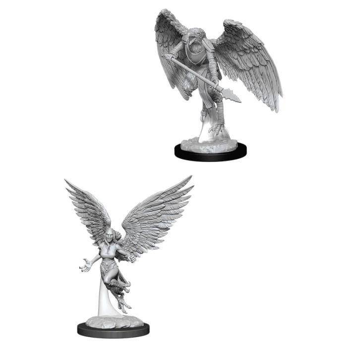 WizKids D&D: Nolzur's Marvelous Minis: Harpy & Arakocra W11 (Unpainted) - Lost City Toys