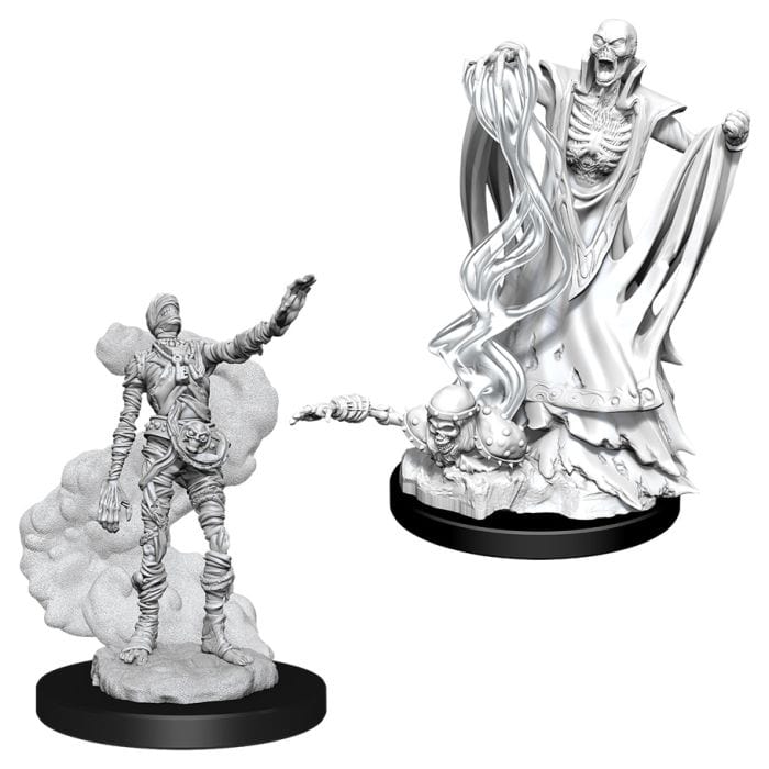 WizKids D&D: Nolzur's Marvelous Minis: Lich & Mummy Lord W11 (Unpainted) - Lost City Toys