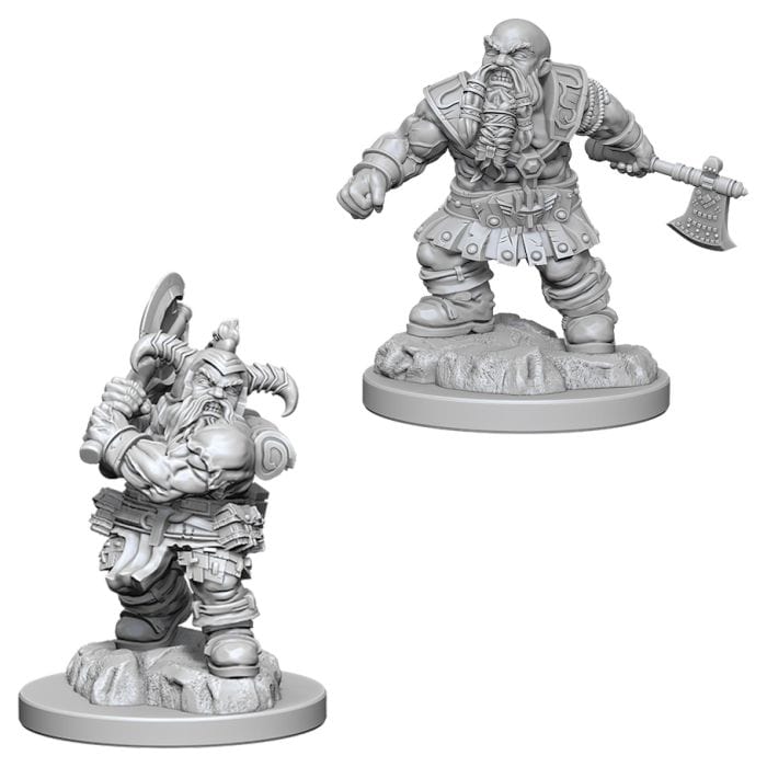 WizKids D&D: Nolzur's Marvelous Minis: Male Dwarf Barbarian W6 (Unpainted) - Lost City Toys