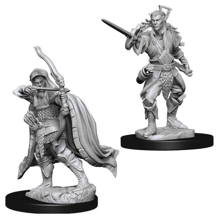 WizKids D&D: Nolzur's Marvelous Minis: Male Elf Rogue W7 (Unpainted) - Lost City Toys