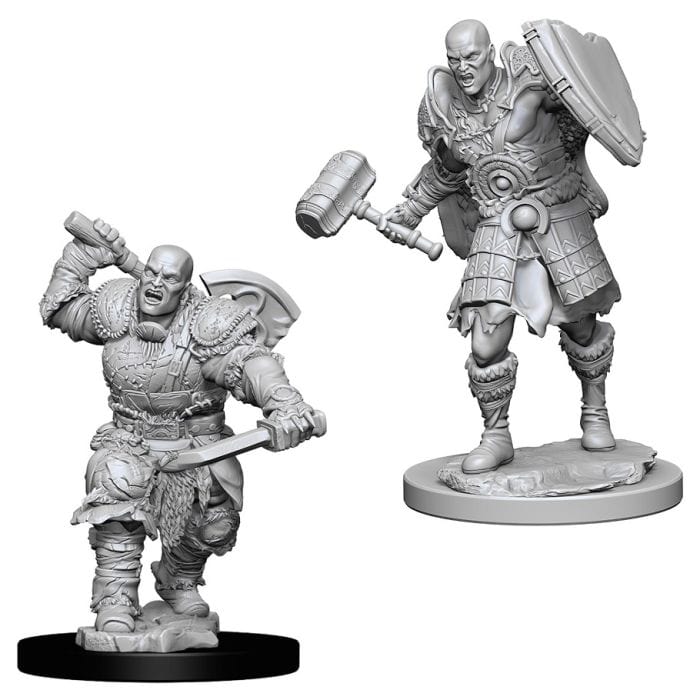 WizKids D&D: Nolzur's Marvelous Minis: Male Goliath Fighter W7 (Unpainted) - Lost City Toys