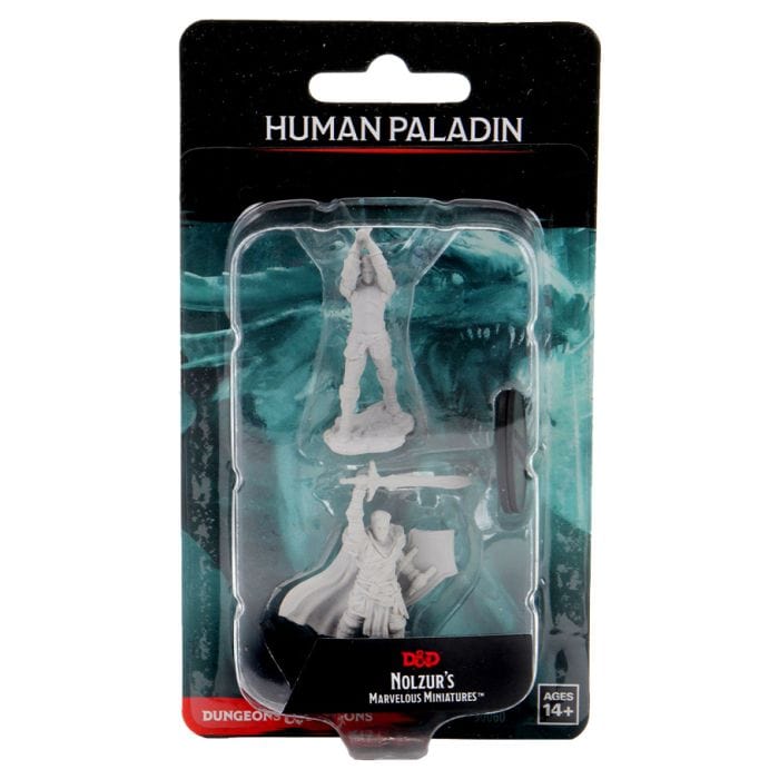 WizKids D&D: Nolzur's Marvelous Minis: Male Human Paladin W12 (Unpainted) - Lost City Toys