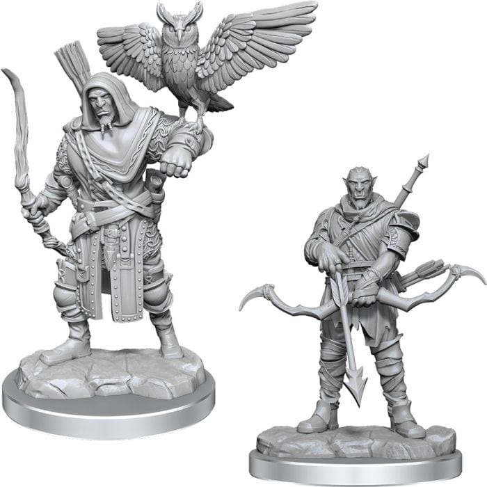 WizKids D&D: Nolzur's Marvelous Minis: Orc Ranger Male Wave 17 (Unpainted) - Lost City Toys