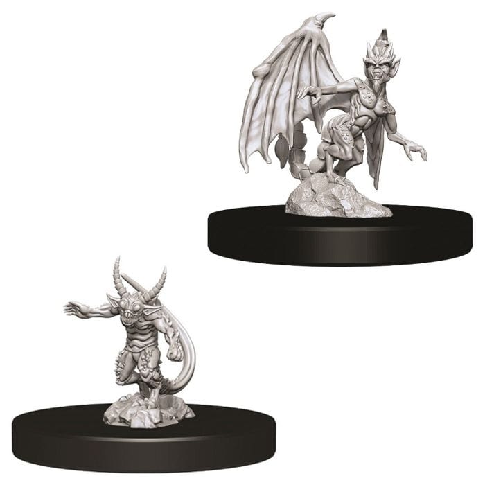 WizKids D&D: Nolzur's Marvelous Minis: Quasit & Imp W9 (Unpainted) - Lost City Toys