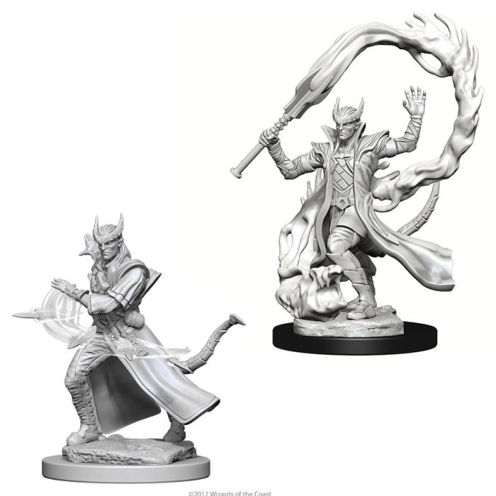 WizKids D&D: Nolzur's Marvelous Minis: Tiefling Male Sorcerer W4 (Unpainted) - Lost City Toys