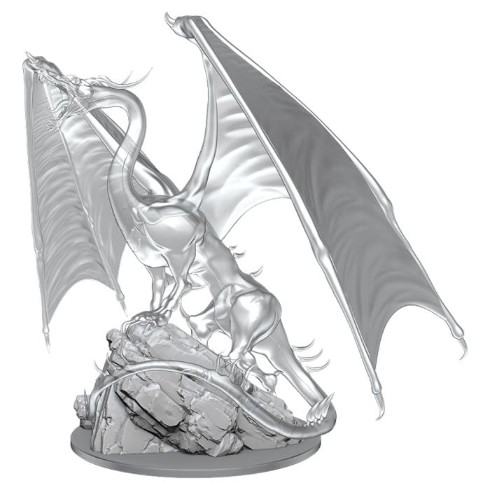 WizKids D&D: Nolzur's Marvelous Minis: Young Emerald Dragon Wave 17 (Unpainted) - Lost City Toys