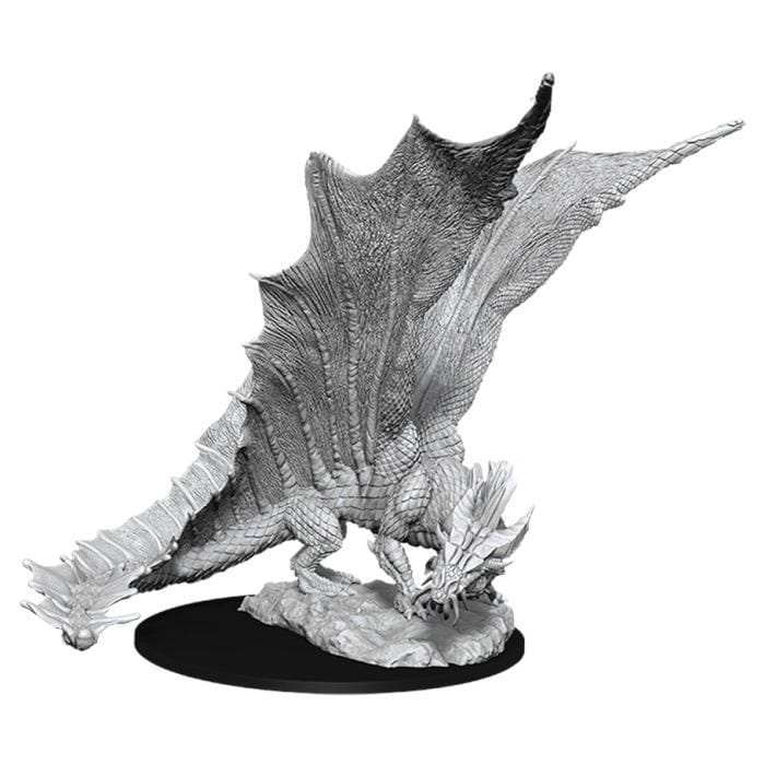 WizKids D&D: Nolzur's Marvelous Minis: Young Gold Dragon W11 (Unpainted) - Lost City Toys