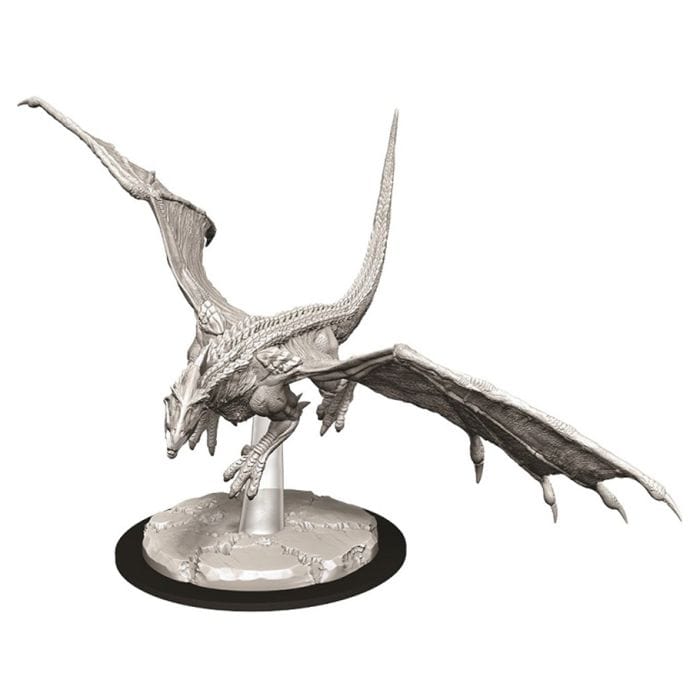 WizKids D&D: Nolzur's Marvelous Minis: Young White Dragon W9 (Unpainted) - Lost City Toys