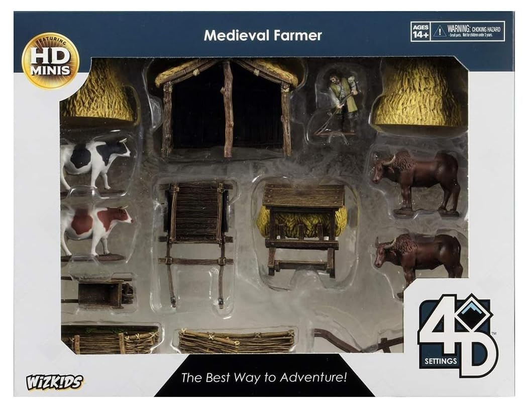 Wizkids/Neca Miniatures Games Wizkids/Neca WizKids 4D Settings: Medieval Farmer