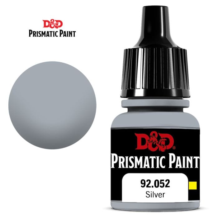 WizKids Paints and Brushes WizKids D&D: Prismatic Paint: Silver (Metallic)