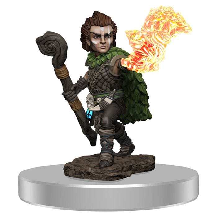 WizKids Pathfinder: Battles Miniatures: Premium Painted Figure: Male Gnome Druid - Lost City Toys