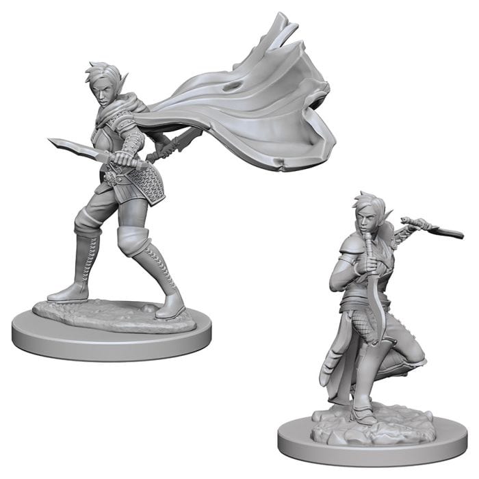 WizKids Pathfinder: Deep Cuts Minis: Elf Female Rogue W4 (Unpainted) - Lost City Toys