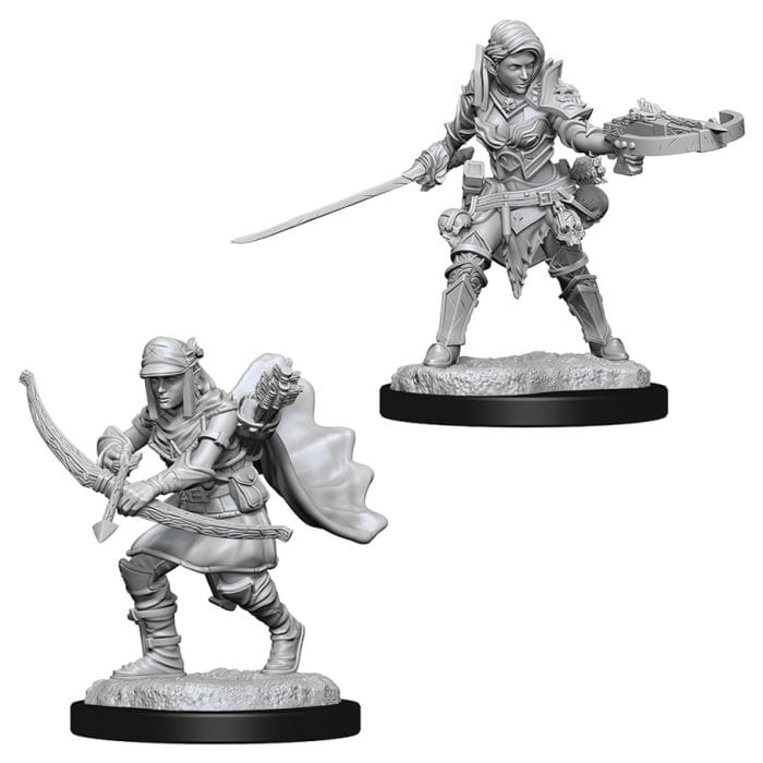 WizKids Pathfinder: Deep Cuts Minis: Female Half - Elf Ranger W7 (Unpainted) - Lost City Toys