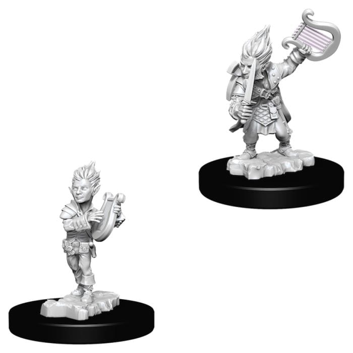 WizKids Pathfinder: Deep Cuts Minis: Gnome Male Bard W5 (Unpainted) - Lost City Toys