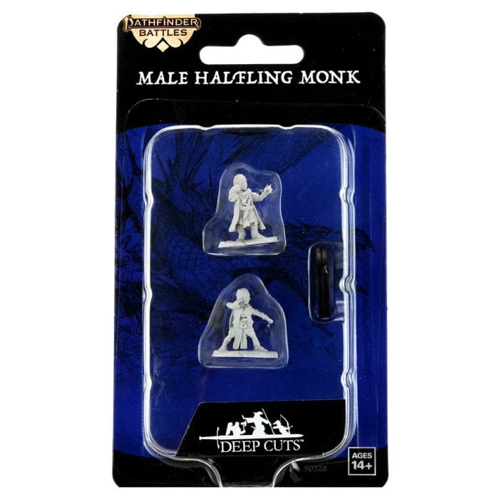 WizKids Pathfinder: Deep Cuts Minis: Halfing Monk Male Wave 15 (Unpainted) - Lost City Toys