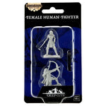 WizKids Pathfinder: Deep Cuts Minis: Human Fighter Female Wave 15 (Unpainted) - Lost City Toys