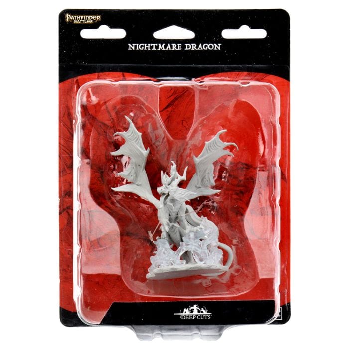 WizKids Pathfinder: Deep Cuts Minis: Nightmare Dragon W12 (Unpainted) - Lost City Toys