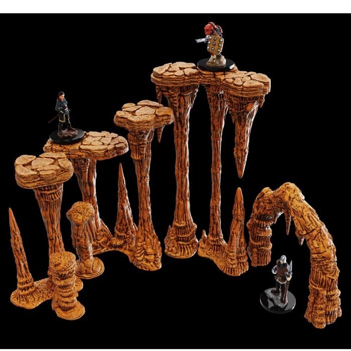 WizKids WarLock Tiles: Accessory: Stalactites and Stalagmites - Lost City Toys