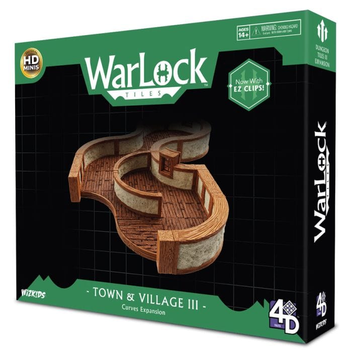 WizKids WarLock Tiles: Town & Village III: Curves - Lost City Toys