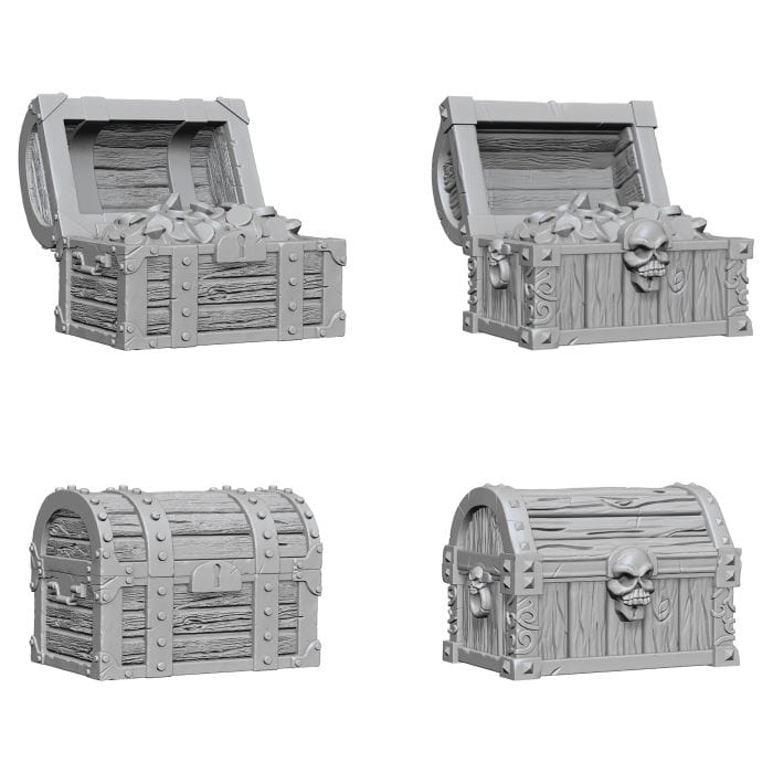 WizKids WizKids Deep Cuts Minis: Chests W2 (Unpainted) - Lost City Toys