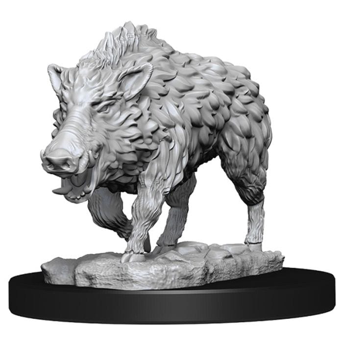 WizKids WizKids Deep Cuts Minis: Wild Boar W7 (Unpainted) - Lost City Toys