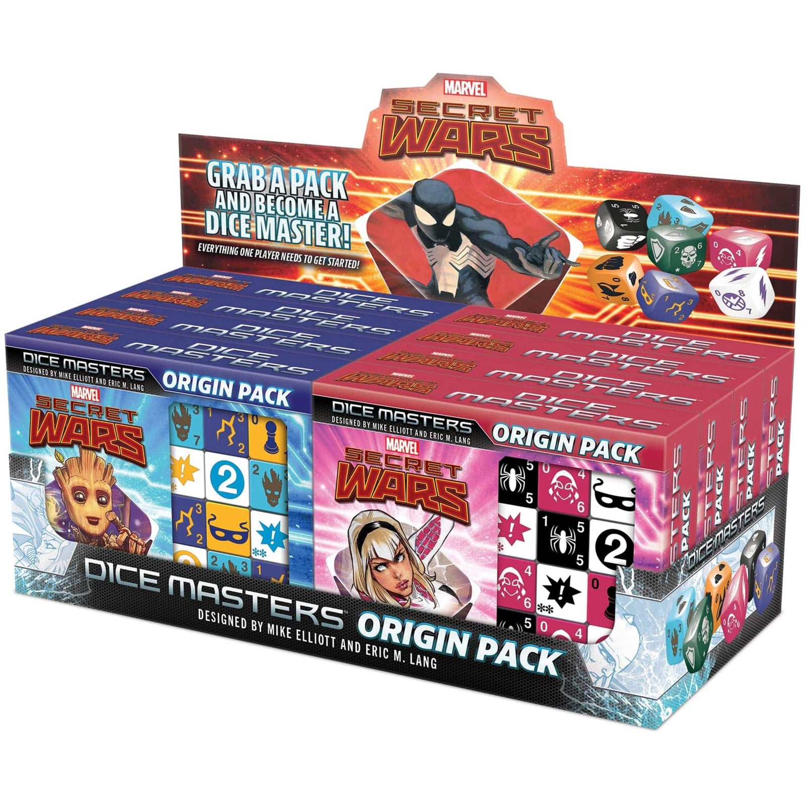 Wizkids/Neca Marvel Dice Masters: Secret Wars Origin Packs Display (8) - Lost City Toys