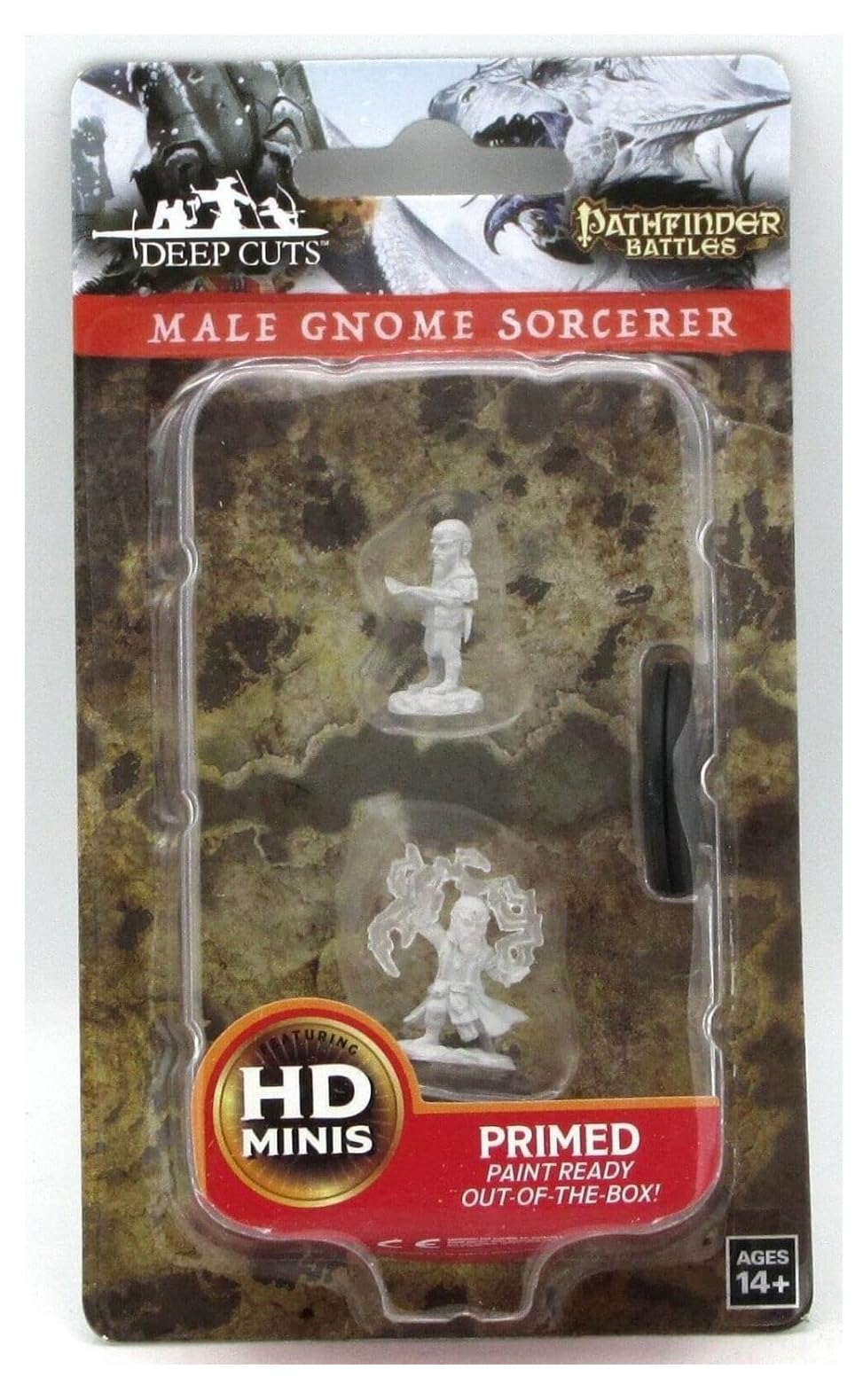 Wizkids/Neca Pathfinder Deep Cuts Unpainted Miniatures: W09 Male Gnome Sorcerer - Lost City Toys