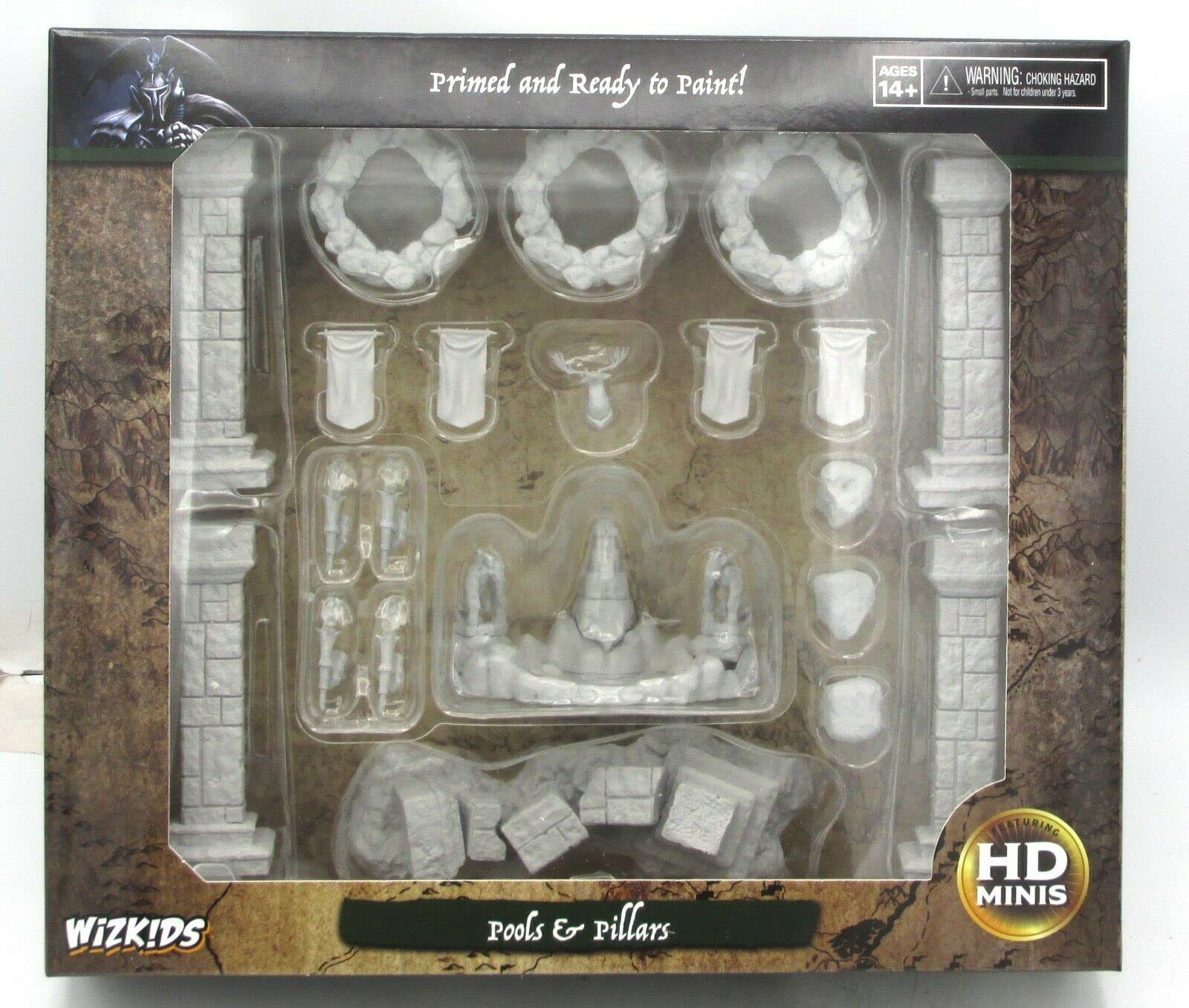 Wizkids/Neca WizKids Deep Cuts Unpainted Miniatures: W11 Pools & Pillars - Lost City Toys