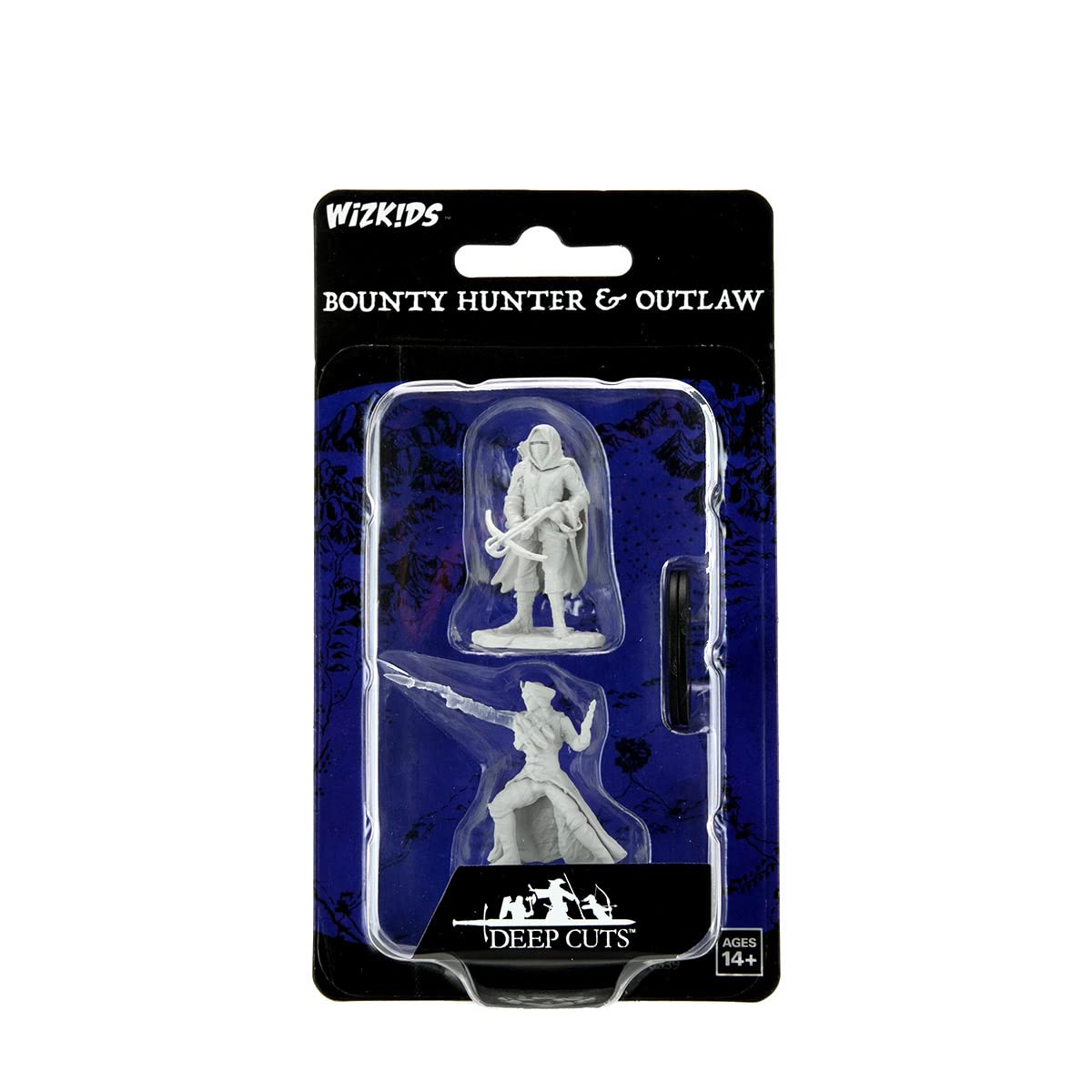 Wizkids/Neca WizKids Deep Cuts Unpainted Miniatures: W15 Bounty Hunter & Outlaw - Lost City Toys