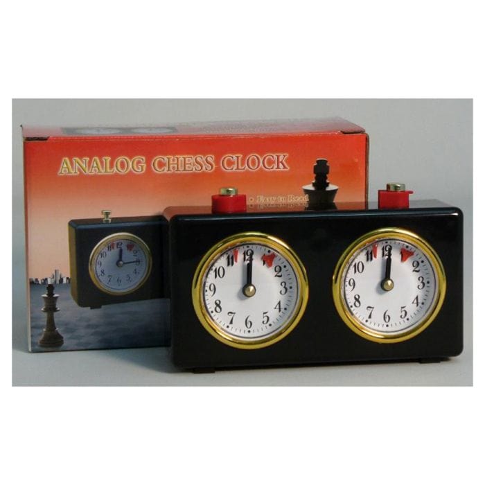 WorldWise Imports Chess Clock: Wind - Up Analog - Lost City Toys