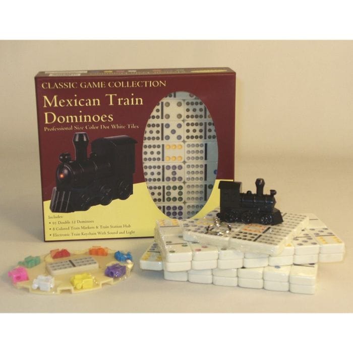 WorldWise Imports Mexican Train Dominoes - Lost City Toys