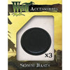 Wyrd Miniatures 50mm Black Round Lipped Bases (3) - Lost City Toys