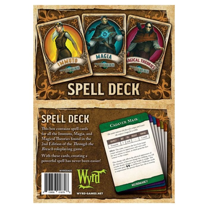 Wyrd Miniatures Through the Breach: Spell Deck - Lost City Toys